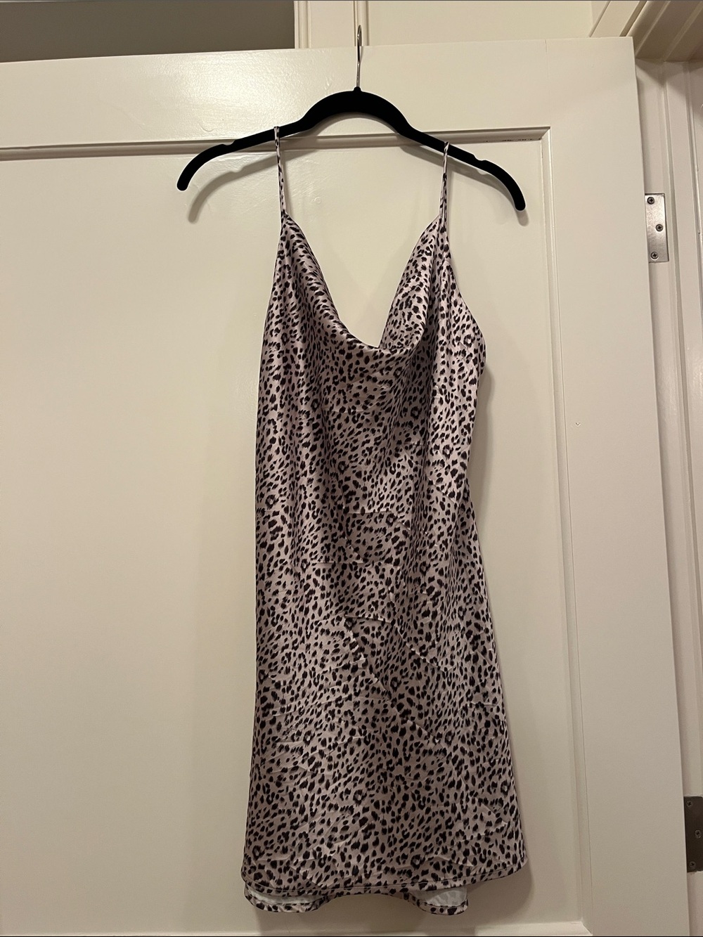 Princess Polly Leopard Print Slip Dress - Light Taupe & Black